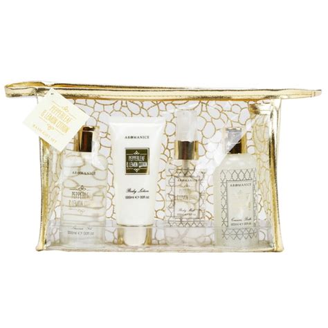 Coffret de bain parfum épicé de vanille et gingembre 4pcs