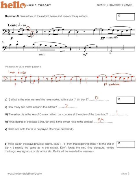 Grade 1 Music Theory Past Papers