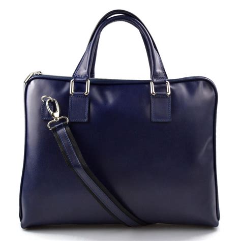 Damen Leder Tasche Handtasche Schulter Tasche Blau