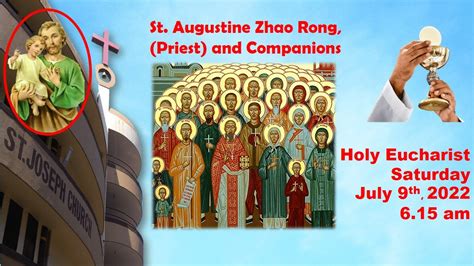 Live Holy Eucharist Live Holy Mass At Am Sat Th July