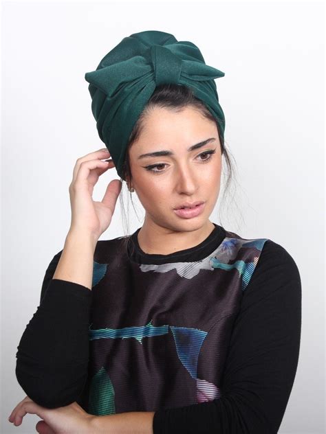 Fashion turban in Green – rona hand made turbans