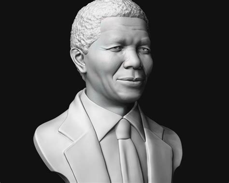 Nelson Mandela 3d Sculpture 3d Model 3d Printable Cgtrader