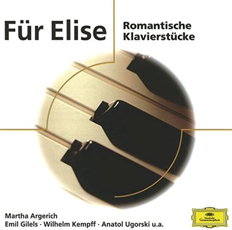 Amazon Für Elise Romantische Klavierstücke VARIOUS ARTISTS