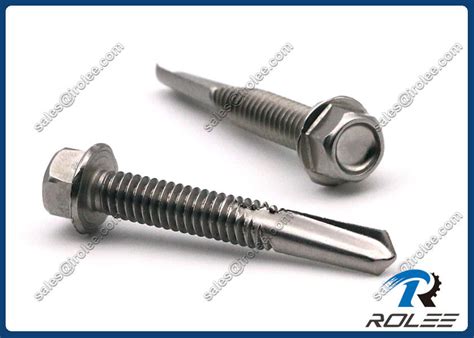 410 Stainless Steel Heavy Duty Self Drilling Sheet Metal Screws Tek 5