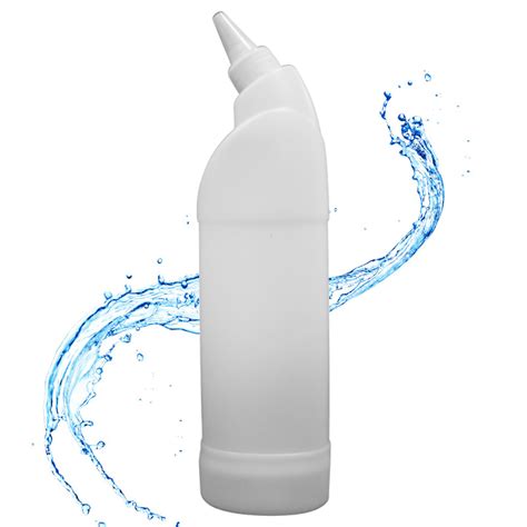 White 750ml Empty Toilet Cleaner Bottle Liquid Soap Squeeze Plastic