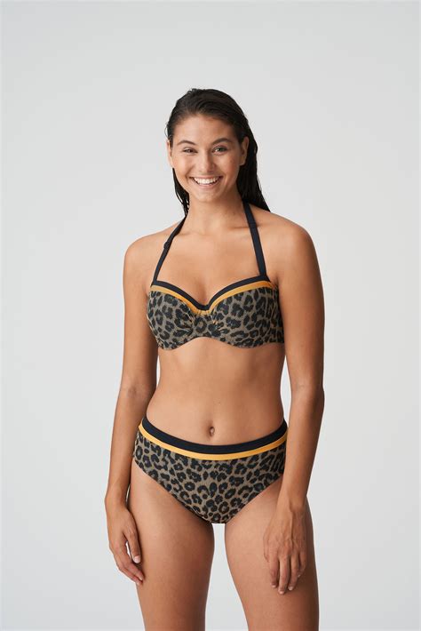 PrimaDonna Swim KIRIBATI Golden Safari Bikini Top Balcony Padded