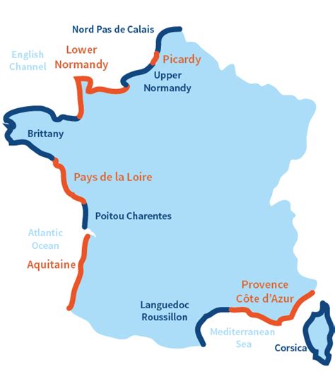 Best Beaches In France Map