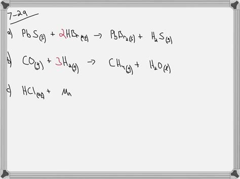 Solved Write A Balanced Chemical Equation For Each Reaction A Solid