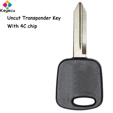 Keyecu Llave De Coche Con Transpondedor De Encendido Sin Cortar Con