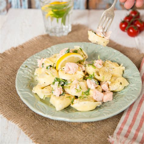 Salmon Pasta In A Creamy Garlic Herb Sauce Fuss Free Flavours