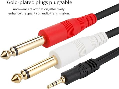 Trs To Dual Stereo Audio Cable Mm Trs To Mm Dual