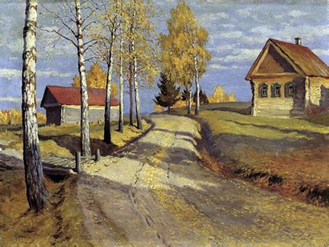 Autumn Landscape Russian Painting Landscape Paintings