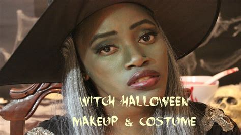 Green Witch Halloween Makeup Tutorial Youtube