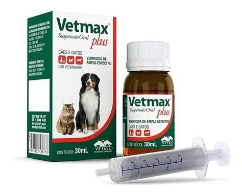 Remédio De Verme Filhote Gato E Cão Vetmax Plus Suspensão Mercado Livre