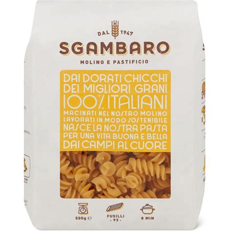 Sgambaro Fusilli Trafilati Al Bronzo Migros