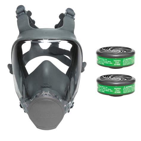 Moldex 9000 Series Reusable Full Face Respirator, Ultra-Lightweight wi
