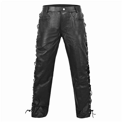 Pakistan Manufacture Man Leather Pants Tight Fit Durable Waterproof Slim Fit Leather Pants With