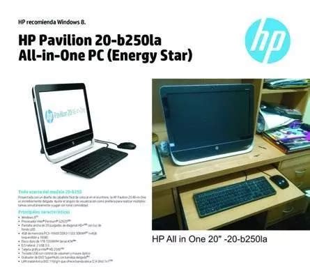 Computadora All In One HP Pavilion 20 B250LA MercadoLibre