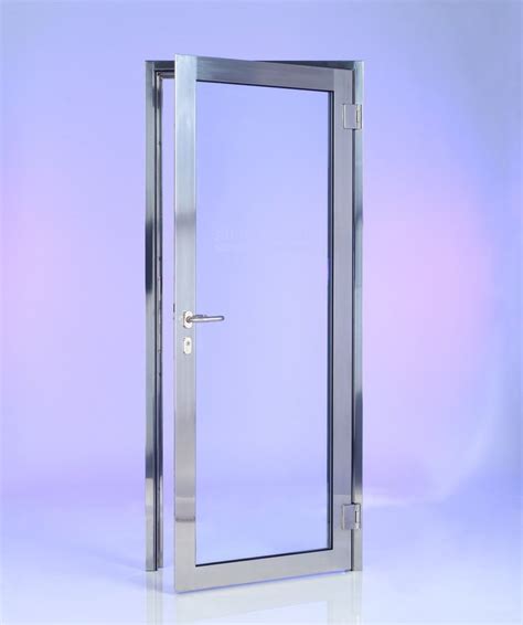 Hinged Aluminium Toughened Glass Door For Home Thickness 15 Mm