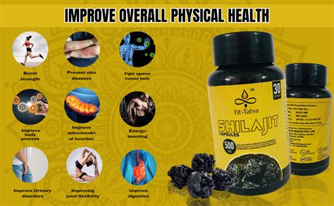 Fit Tatva Shilajit Ayurvedic 500 MG Capsules Goodness Of Natural