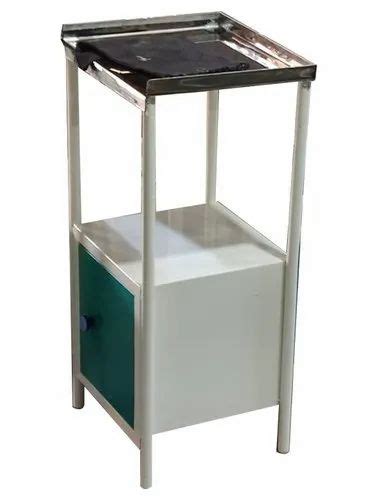 White Mild Steel Hospital Bedside Locker At Rs In Ichalakaranji