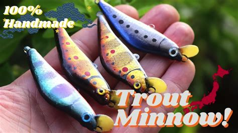 Lure Making Japanese Inspired Balsa Trout Minnow Youtube