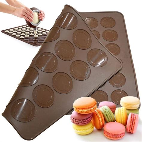 30 48 Holes Silicone Mat For Oven Macaron Silicone Baking Mat Non Stick