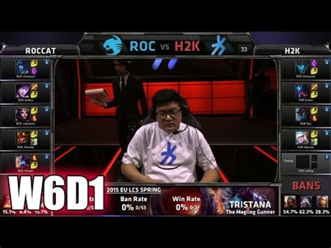 Roccat Vs H K Gaming S Eu Lcs Spring Week Day Roc Vs H K