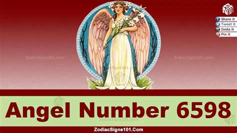 6598 Angel Number Spiritual Meaning And Significance Zodiacsigns101