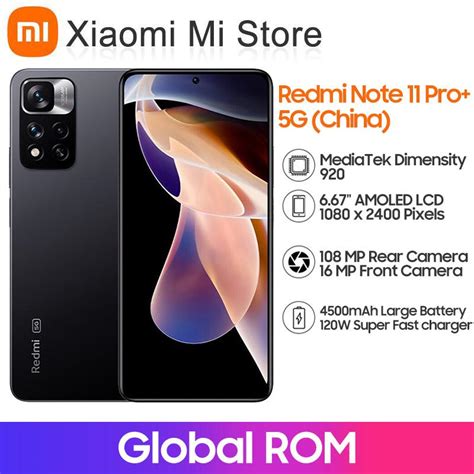 Compre Global ROM Xiaomi Redmi Note 11 Pro 5G Smartphone 128GB 256GB