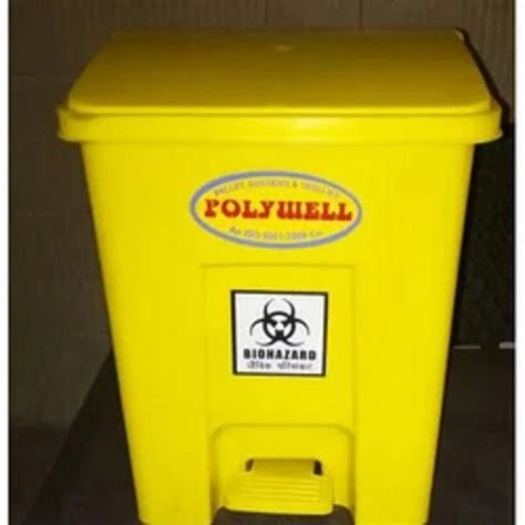 Polywell Yellow Plastic Bio Medical Waste Bins At Rs 495 In New Delhi