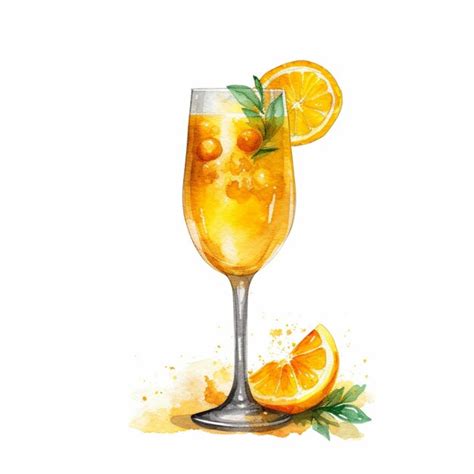 Premium Ai Image There Is A Glass Of Orange Juice With A Slice Of Orange Generative Ai