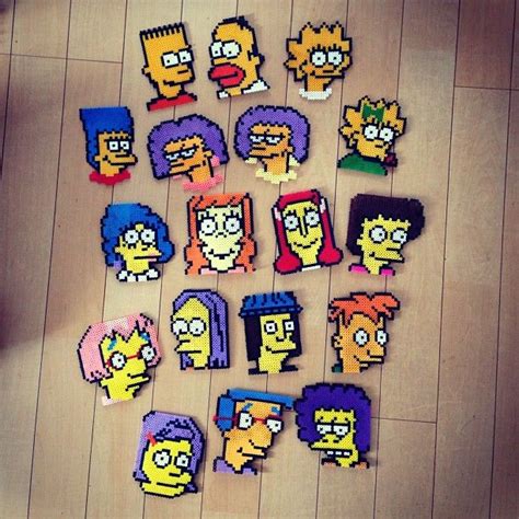 Pin By Lisa Minton On The Simpsons Perler Bead Art Perler Beads