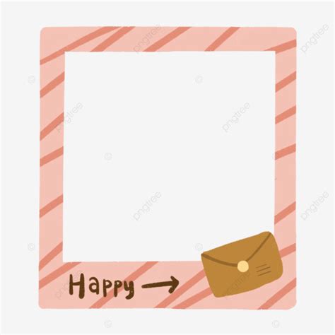 Polaroid Photo Frame Happy Mail Frames Photo Photocall PNG