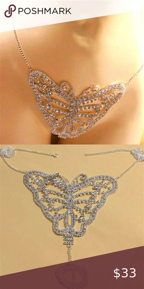 Sexy Rhinestone Butterfly Panties Curvy Girl Outfits Kpop Fashion