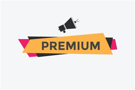 Premium Button Speech Bubble Premium Colorful Web Banner Vector