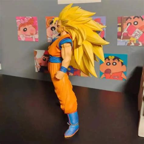 Dragon Ball Z Son Goku SSJ3 Figure Super Saiyan 3 Goku Action Figures 27CM PVC - Action Figures ...