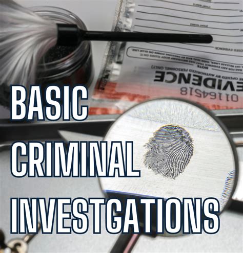 Basic Criminal Investigations – LEIC