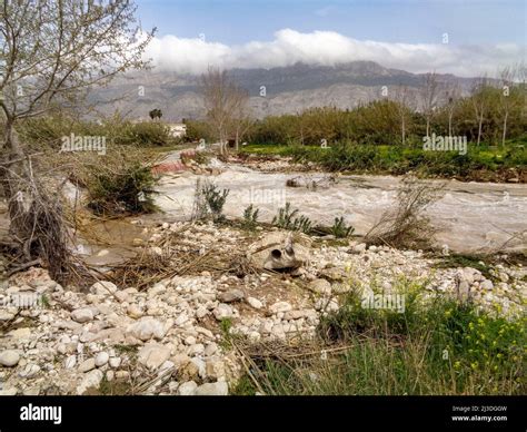 ¿calentamiento Global Secuelas De Las Inundaciones A Lo Largo Del Río Algar En Altea Costa