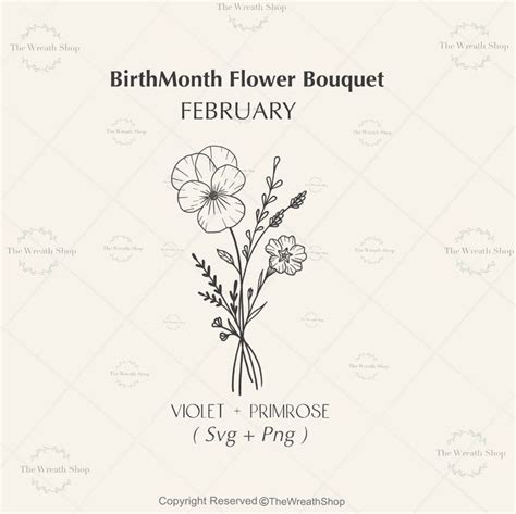 Birthmonth Flower SVG Flower Svg Birth Flowers Svg Floral Svg Bundle