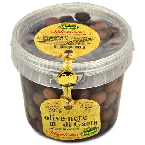 It Olive Nere Di Gaeta In Salamoia La Perla Nera Delle Olive