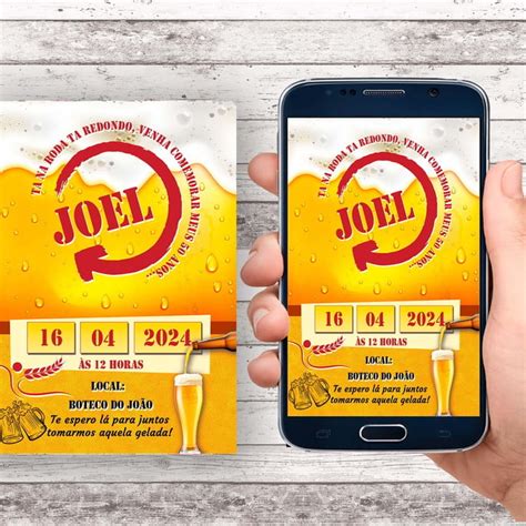 Convite Virtual Cerveja Skol Elo7 Produtos Especiais