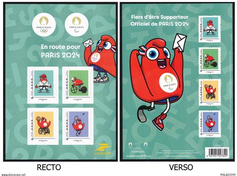 Collectors France 2023 Collector 4 Timbres En Route Pour Paris 2024 Jeux Olympique J O