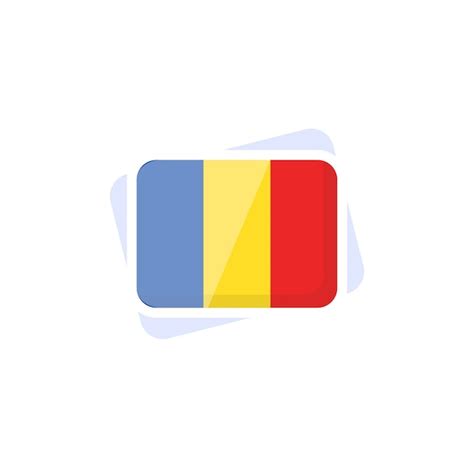 Premium Vector Romania Flag Icon And Illustration