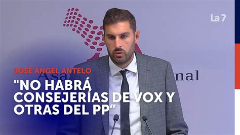 Antelo No Habr Consejer As De Vox Y Otras Del Pp Hay Un Nico