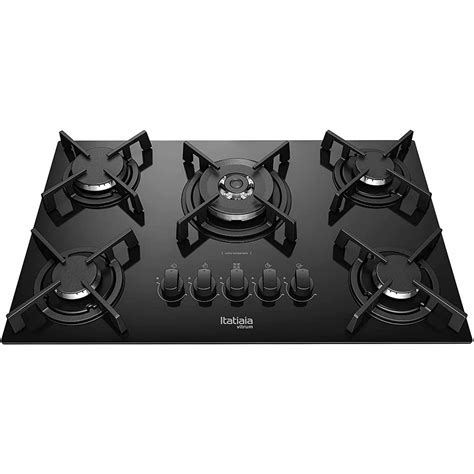 Cooktop 5 Bocas Tripla Chama Vitrum Itatiaia Preto Shopee Brasil