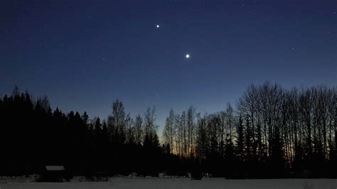 Venus En Jupiter Lijken Elkaar Te Raken Maar Staan Miljoen