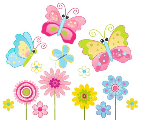 flowers and butterflies clipart 9 free Cliparts | Download images on Clipground 2025