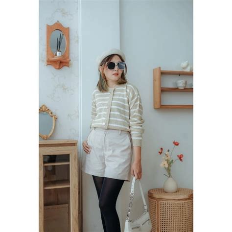 Jual Lalisa Knit Cardy Premium Cardigan Wanita Bahan Rajut Shopee