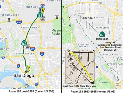 California Highways Route 163